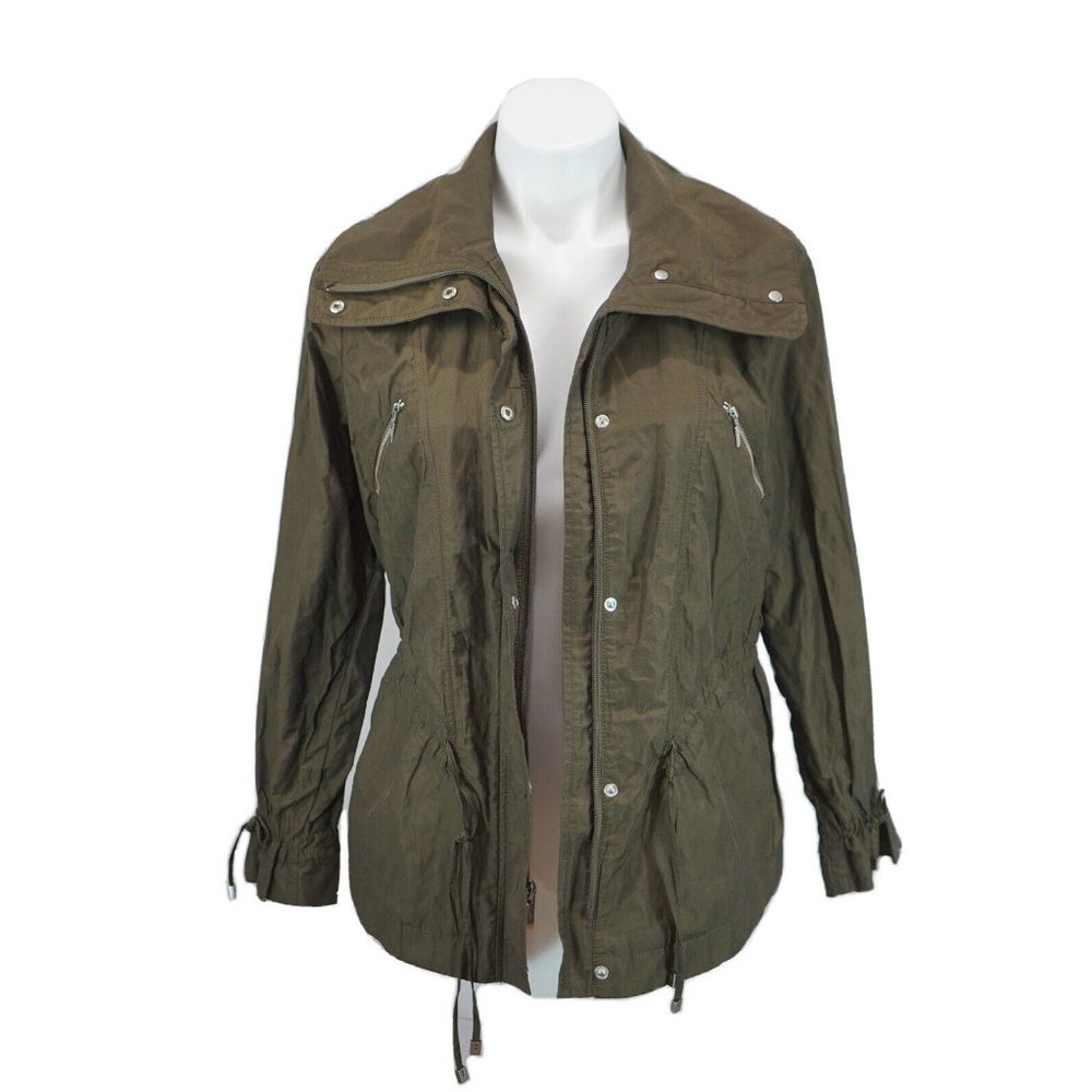 Cole Haan Front Zip Drawstring Jacket - Picture 5 of 12